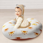 2 Pack Muslin Nursing Pillow Cover 100% Cotton Boho Neutral Stretchy Removable Baby Nursing Covers for Breastfeeding Pillows Soft Breathable Pillow Slipcover for Newborn Baby Boy or Girl (Boho)