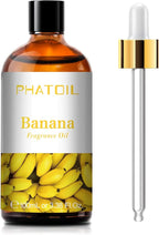 PHATOIL 3.38FL.OZ Banana Fragrance Oils for Aromatherapy, Essential Oils for Diffusers for Home, Perfect for Diffuser, Yoga, Skin Care, DIY Candle and Soap Making - 100ml