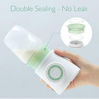 Momcozy Portable Bottle Warmer for Travel, Double Leak-Proof Travel Bottle Warmer with Fast Heating, Safety Material Baby Bottle Warmer for Dr. Brown, Philips Avent, Medela, Tommee Tippee, Comotomo