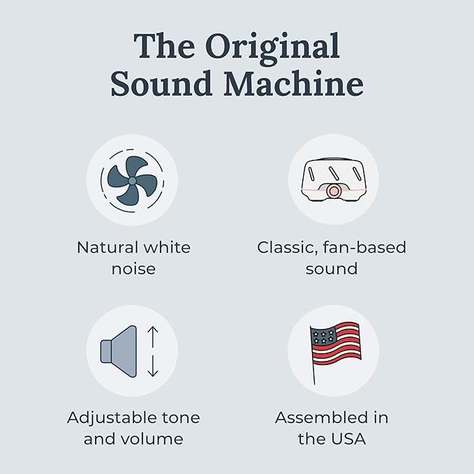 Yogasleep Dohm (White,Pink) The Original White Noise Machine, Relaxing Natural Sound From a Real Fan, Noise Cancelling For Office Privacy, Sleep Aid For Adults & Baby, Travel Size Pink Noise Machine