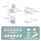 Inaya Magnetic Cabinet Locks for Baby Proofing, 6 Locks & 1 Key, Child Proof Magnet Locks for Cabinets & Drawers with Invisible Design, 3M Adhesive for Easy Installation - No Drill & Tools Needed