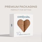 Comfy Cubs Muslin Baby Washcloths 10 Pack - Soft 6-Layer Cotton Wash Cloths for Sensitive Skin - 10"x10" Large, Gentle, Absorbent Infant Essentials for Newborn and Toddlers - Caramel