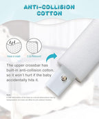 MBQMBSS 2 Pack Toddler Bed Rail Guards for King and Queen Size Beds, Stable Protective Side Railing for Kids Children