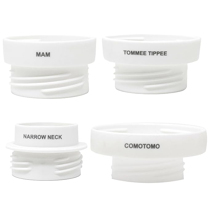 The Baby’s Brew 3.0 Portable Bottle Warmer Adapter Set, Breastmilk, Formula & Water Warmer, Smart Sensor Technology, Leak-Proof, Travel-Friendly, BPA-Free, | Single Warmer with 4 Adapters