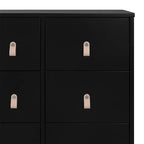 GAP babyGap Legacy 6 Drawer Dresser with Leather Pulls and Interlocking Drawers - Greenguard Gold Certified, Ebony/Natural