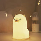 Tremdwoto Alpaca Night Light for Kids，7 Color Baby Nightlight with Touch Control & 1H Timer, Battery Operated Soft Animal Night Light for Nursery, Toddler Room Decor, Gift for Girls, Boys, Women