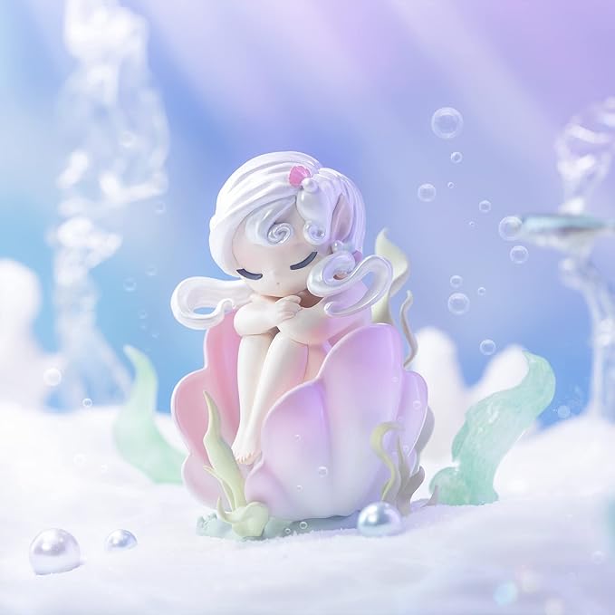 52TOYS Sleep Sea Elves Series Figurine Whole Set Action Figure Collectible Toy Desktop Decoration 3.3 Inch Gift for Birthday Party Holiday