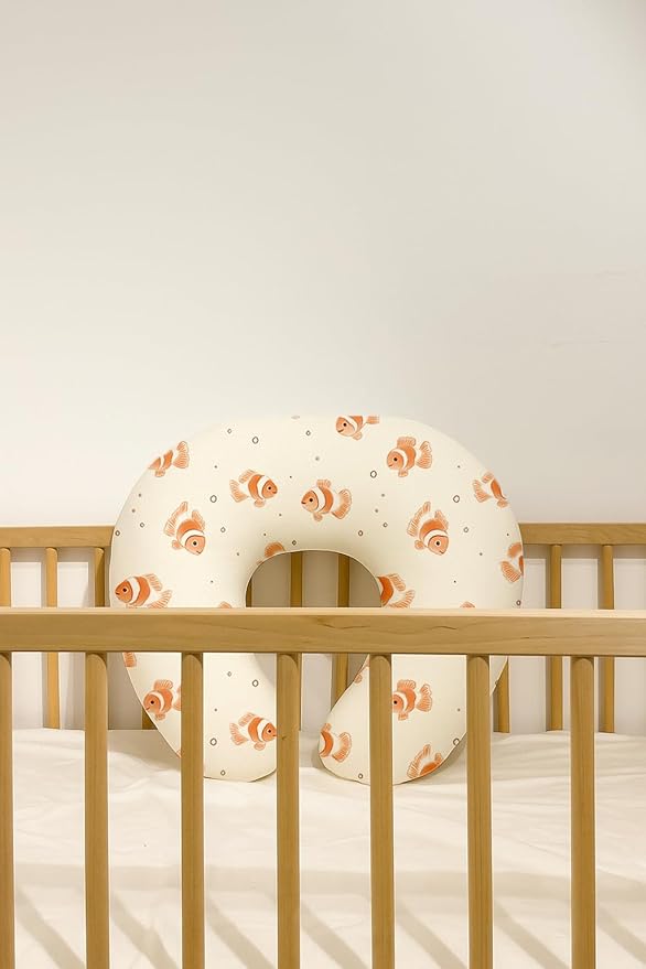 Nursing Pillow Covers 2 Pack, Breastfeeding Pillow Slipcovers Soft and Stretchy, Nursing Covers for Baby Girls Boys Newborn