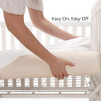 UOMNY Crib Sheet White Fitted Crib Sheets Baby Sheet for Standard Crib and Toddler Mattresses Nursery Bedding Sheet Crib Mattress Sheets for Boys and Girls 1 Pack Space Toddler Sheet