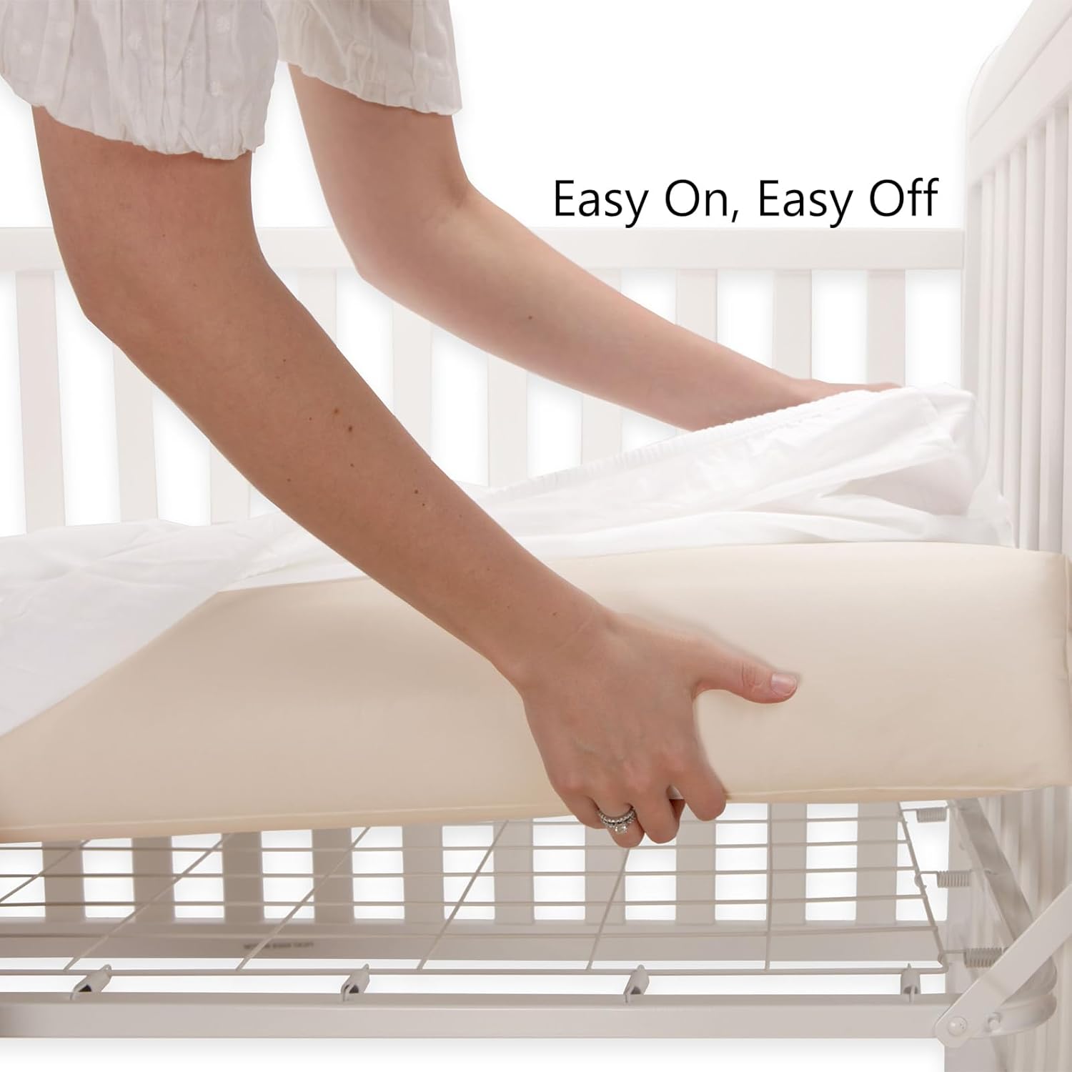 UOMNY Crib Sheet White Fitted Crib Sheets Baby Sheet for Standard Crib and Toddler Mattresses Nursery Bedding Sheet Crib Mattress Sheets for Boys and Girls 1 Pack Space Toddler Sheet