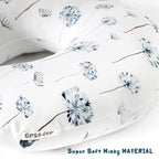 GRSSDER Nursing Pillow Cover Stretchy Minky Removable Nursing Covers for Breastfeeding Pillows, Ultra Soft Comfortable Slipcover for Boy and Girls, Pretty Swan/Watercolor Dandelion Pattern