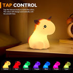 Unicorn Night Lights for Girls Bedroom, Cute Silicone Kids Night Light, Rechargeable LED Night Lamp Squishy Kawaii NightLights for Baby Nursery Children Toddlers Teen Christmas Girls