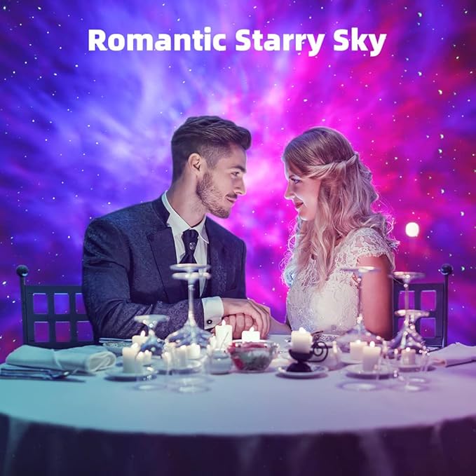 Smart Star Light Galaxy Projector, Home Planetarium Projector, Rotatable Nebula Cloud Stars, DIY Scenes, 24H Timer Modes Starry Projector for Bedroom (Music Control)