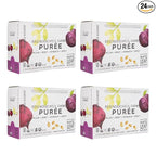 White Leaf Provisions Organic Purees / Baby Food Pouches - Fruits, Veggies & Grains, Toddler snack, Regeneratively Farmed, No Added Sugar, Non-GMO, BPA-Free Pouches 3.17 oz (Pack of 24, Plum + Beet + Spinach + Spelt)
