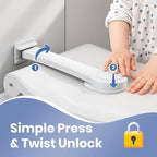 Baby Proofing Toilet Seat Locks Set - Toilet Lid Locks & Multi-Purpose Safety Locks - Easy Installation Child Locks Set with 3M Adhesive - No Tools Required (Pack of 2)