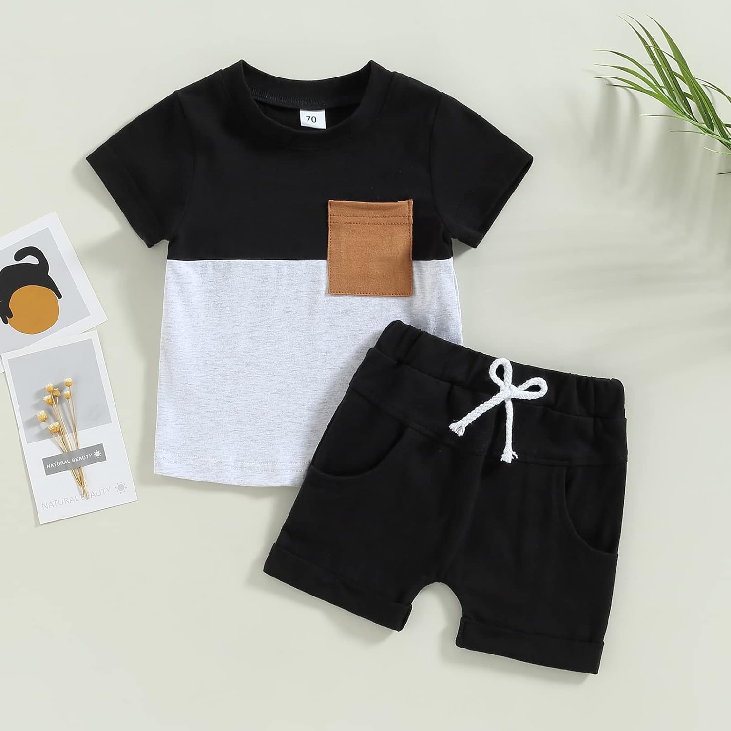 Mubineo Infant Toddler Baby Boy Summer T Shirt Shorts Outfits Short Sleeve Tee Tops Clothes Set