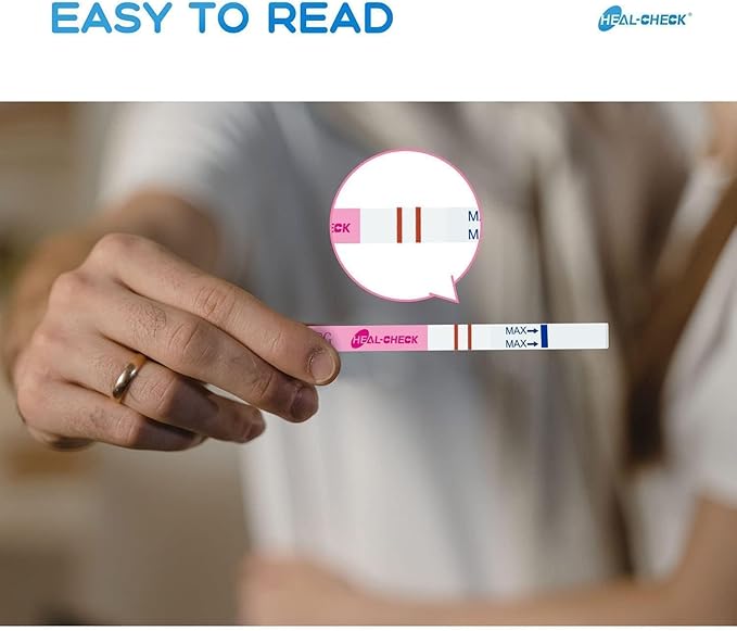 Pregnancy Test Strips Kit, 40-Count Individually Wrapped Pregnancy Test Strips for Early Detection at Home, Fertility Test with Urine Cup, Over 99% Accurate Result, 5mm HCG Test Strip, Wider, Sturdier