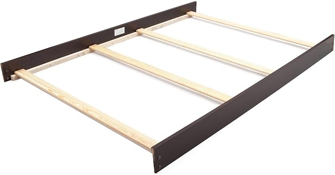 Full-Size Conversion Kit Bed Rails for Sorelle Convertible Cribs - Solid Wood Rail - Toddler and Adult Bed Rail for Full-Size Beds - Essential Nursery & Baby Furniture (Model #215, Espresso)