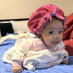 AKISS Baby Infant Newborn Toddler Satin Silk Hair Bonnet for Baby Girl Boy Sleeping Kids Cap Hat