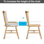 Kalawen Upgraded 2Pcs PU Washable Straps Safety Buckle Toddler Booster Seat for Kitchen Chair, Portable Travel