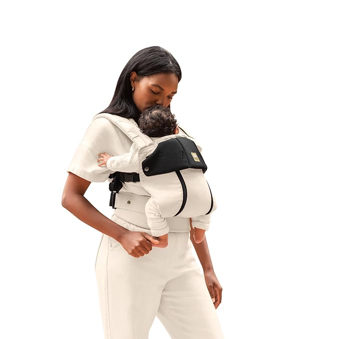 LÍLLÉbaby Complete All Seasons Ergonomic 6-in-1 Baby Carrier Infant to Toddler with Lumbar Support (7-45 Pounds), 360 Degree Baby Wearing & Multi-Position, Inward & Outward Facing (Moonbeam)