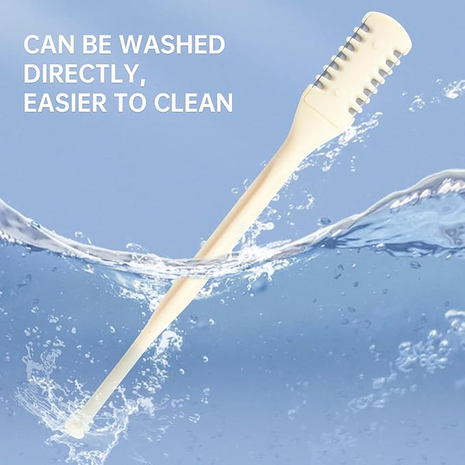 2-in-1 Nasal Hair Cutter for Women,4pcs Double Sided Nasal Hair Cutter,Nostril Hair Remover Tool, 360° Rotating Nose Hair Trimmer with Ear Digger for Men and Women Manual Nose Hair Trimmer