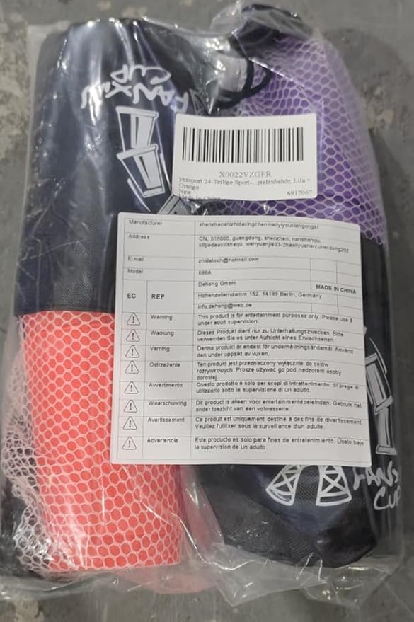 yeesport Sport Stacking Cups, 24pcs Sports Stacking Cups Sport Training Game for Challenge Competition Travel Party Gift for Kids and Adults (Purple & Red)