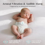 Sense-U Pro Baby Monitor – Breathing Movement, Rollover & Overheating Trackers for Better Sleep, Simple Clip-On Smart Sleep Monitor with Arousal Vibration, Audible Alerts & Sleep Analysis