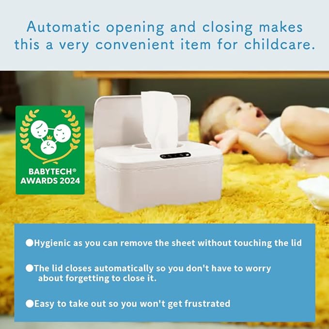 ROUNDS Automatic Opening and Closing Baby Wipes Dispenser Wet Dispenser Diaper Wipes Dispenser Wet Wipe Holder