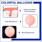 140pcs Pastel Pink Round Balloons Different Sizes 18 12 10 5 Inch Latex Balloons for Arch Decoration Party Balloon Kit for Graduation Birthday Party Wedding Balloon Baby Shower Decoration