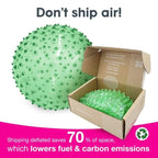 Edushape Original Sensory Ball - 7" Deflated Transparent Green Color Baby Ball Enhancing Gross Motor Skills for Kids 6 Months & Up