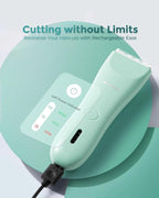 Baby Hair Clippers, Quiet & Dual-Mode Hair Cutting for 0-12, Waterproof Rechargeable & Cordless Hair Trimmer for Infant Toddler & Kids