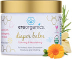 Era Organics Baby Diaper Balm - USDA Organic Ointment Cream Extra Soothing and Nourishing for Dry, Sensitive Skin - All Natural to Help Excess Moisture, Rash or Chafing