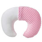 Nursing Pillow and Positioner with Cover for Breastfeeding and Bottle Feeding, Propping Baby, Tummy Time, Baby Sitting Support, Awake-Time Support (Candy Pink, 22" x 17.7" x 5.9")