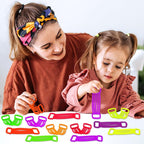 24 Pack Fidget Squishy Stretchy String Sensory Toy, Colorful Sensory Fidget Stretch Elastic Strings Fidget Toy for ADHD Kids Adults Stress Relief Party Favors Christmas Stocking Stuffers School Gifts