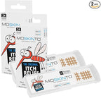 Moskinto The Original Mosquito Itch Relief Patches for Kids & Adults, Bug Bite Patches Soothe Swelling & Itching, Anti Itch Bug Bite Relief, Suction Tool Alternative, Travel Pack, 24 Count, Pack of 2