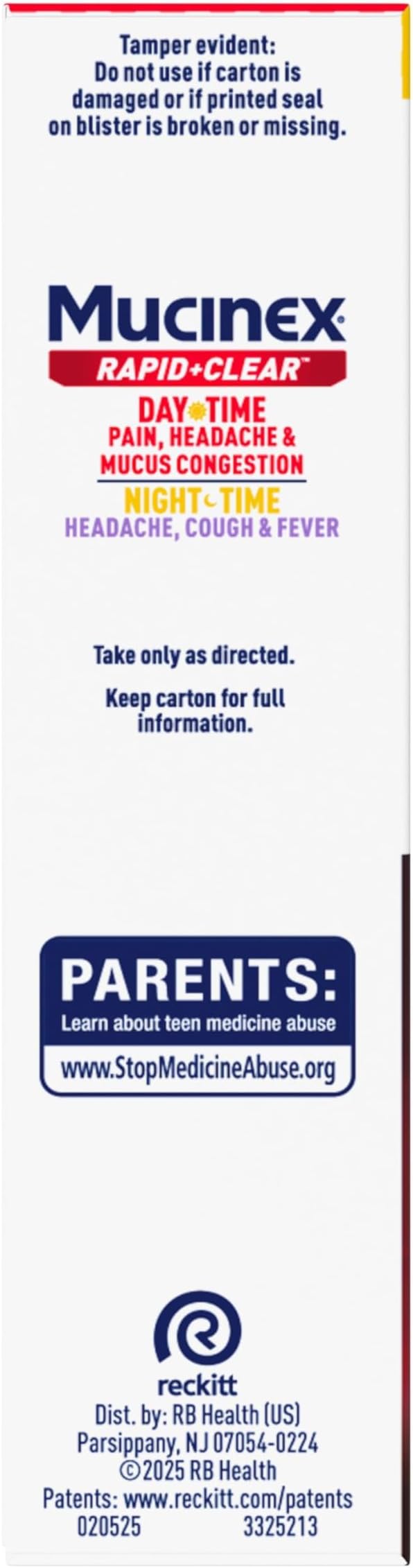 Mucinex Rapid+Clear Maximum Strength Day & Night Cold and Flu Medicine for Adults (20 caplets) + Sinus Pressure Relief Nasal Spray (0.75 oz), Over-The-Counter Medication Combo Pack for Symptom Relief