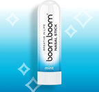 BoomBoom Nasal Stick | Vapor Flow Technology | Cool Refreshing Sensation | Natural Mood Boost | Simple Ingredients | Essential Oils + Menthol Inhaler (Mint)