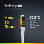 NexTemp® Go - Ready When You are - Single-Use Disposable Thermometers - Results in Seconds, for Work, Home, & Travel (24-Pack (Celsius))