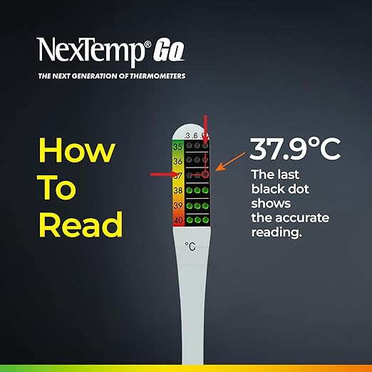 NexTemp® Go - Ready When You are - Single-Use Disposable Thermometers - Results in Seconds, for Work, Home, & Travel (24-Pack (Celsius))