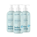 ATTITUDE 2-in-1 Shampoo and Body Wash for Baby, EWG Verified, Dermatologically Tested, Vegan, Good Night, 16 Fl Oz (Pack of 3)