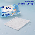 Natural Care Baby Wipes, Hypoallergenic & Fragrance-Free, 99% Pure Water, Sensitive Skin Friendly, 12 Flip-Top Packs, 864 Total Wipes (72 Wipes per pack)