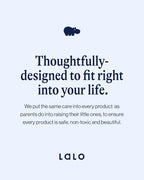 Lalo Baby Washcloths 3-Pack - 100% Organic Cotton, Soft & Absorbent, Gentle on Sensitive Skin, Machine Washable Soft Kids Washcloths - Blueberry