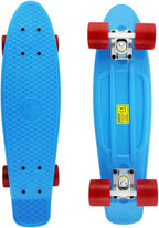 Skateboards Complete 22 Inch Mini Cruiser Retro Skateboard for Kids Boys Youths Beginners