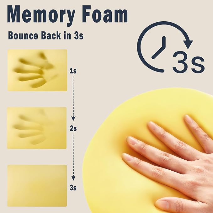 Memory-Foam Pregnancy Pillow for Sleeping - Upgrade Material Maternity Pillow for Pregnant Women - Quality Cooling Travel Wedge Pillow for Back, Belly, and Hip Relief, Gifts for Pregnant Women