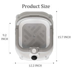 Baby Bath Seat for Infants 6 Months & Up - Adjustable Sitting up Bathtub Chair with Surround Design & Temperature Sensor, Non-Slip 4-Suction Base for Infant Bath Safety (Grey)