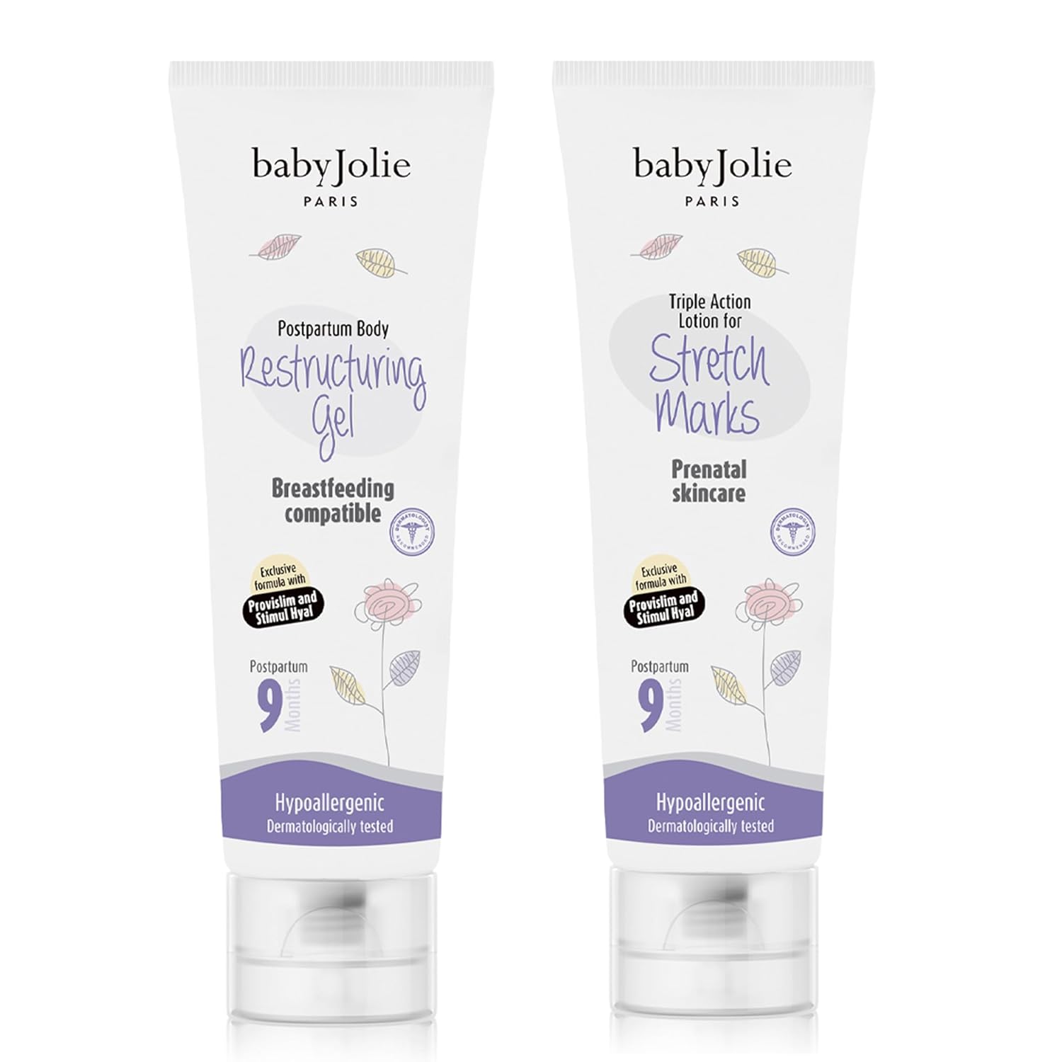 Baby Jolie Stretch Mark Cream for Pregnancy | Triple Action Lotion for Stretch Mark Prevention (Set)