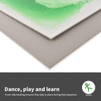 LONGKING 9 Pack 12" X 12" Sensory Tiles for Activity Play Centers for Children, Sensory Floor Tiles, Liquid Floor Tiles, Autism Sensory Poducts