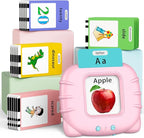 ABC Talking-Flash-Cards with 252 Sight Words, Christmas Birthday Gifts for Girls 2 3 4 5 6 Years, Language Therapy Toys for Autistic Children, Learning Toys for Toddlers Ages 2-6, Pink