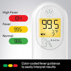 Braun No Touch 3-in-1 Thermometer for Adults, Kids & Babies, Measures Forehead, Liquid and Food Temps, Professional Accuracy & Color Coded Fever Guidance